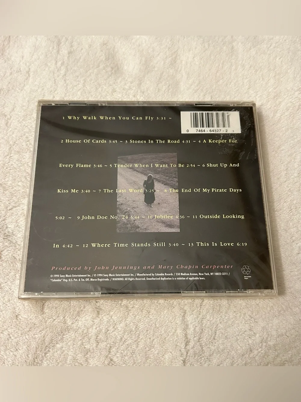 Mary Chapin Carpenter Stones In The Road CD 13 Songs Columbia Records